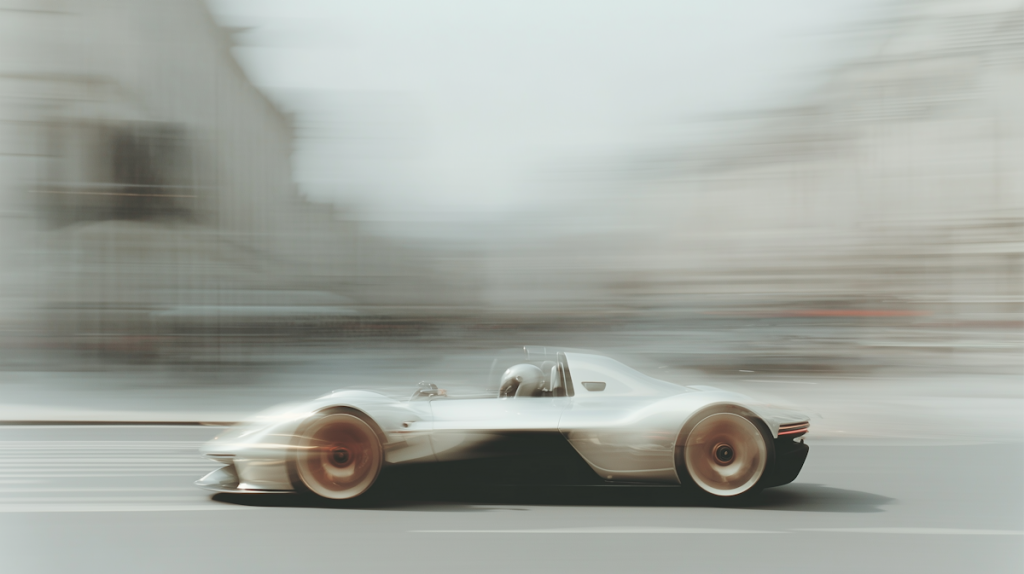 futuristic sports car